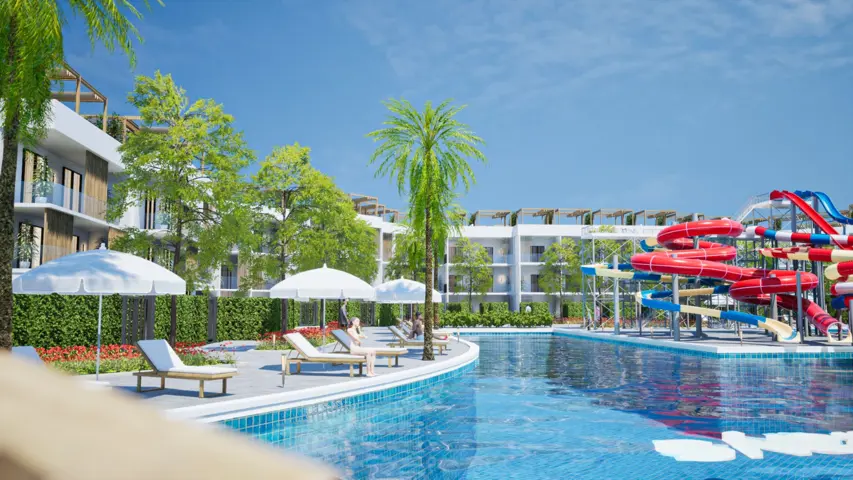 205 second Floor building 8 side pool + 77 m2 private roof.